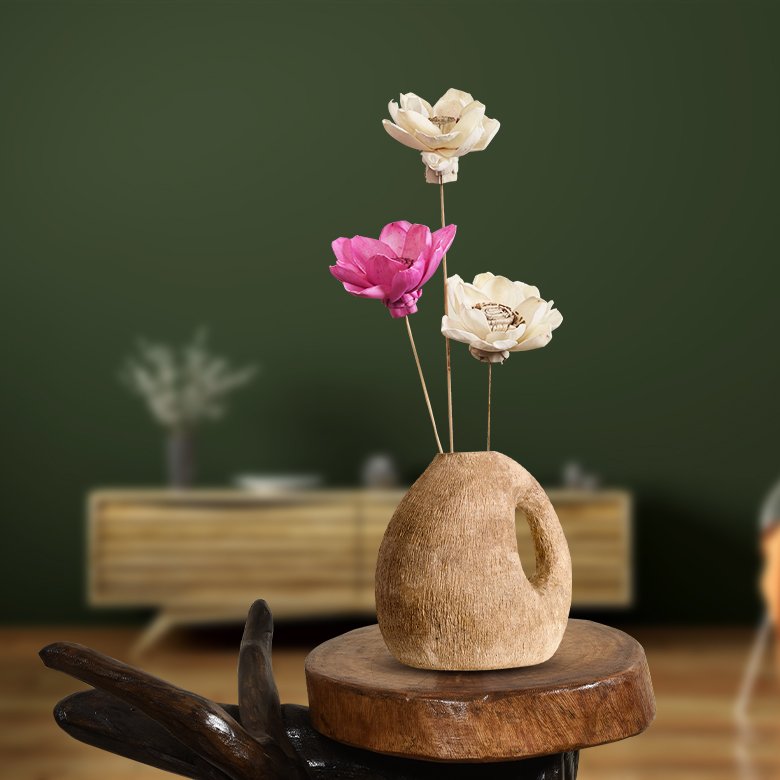 Palm Rose with Stick